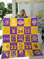 Los Angeles Lakers Custom Quilt Blanket 01