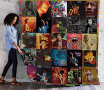 Jimi Hendrix Albums Cover Poster Quilt Blanket Ver 3