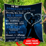 Personalized To My Gorgeous Wife Quilt Blanket From Husband I Love You Forever And Always Great Customized Blanket Gifts For Birthday Christmas Thanksgiving