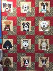 Dog Beautiful Faces Group Quilt Blanket