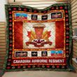 Canada Airborne Regiment Quilt Blanket Great Customized Blanket Gifts For Birthday Christmas Thanksgiving