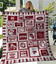 Mississippi State Bulldogs Ver5 Quilt Blanket Fan Made
