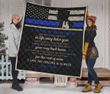 Personalized Police To My Son From Mom I Love You Forever And Always Quilt Blanket Great Customized Gifts For Birthday Christmas Thanksgiving