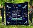 Dragonfly Appear When Angels Are Near Quilt Blanket Great Customized Blanket Gifts For Birthday Christmas Thanksgiving