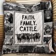 Faith Family Cattle Quilt Blanket
