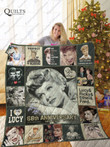 I Love Lucy Christmas Quilt Blanket