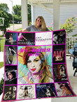 Amy Winehouse Quilt Blanket 01