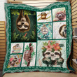 Adorable Sloth Quilt Blanket Great Customized Gifts For Birthday Christmas Thanksgiving Perfect Gifts For Sloth Lover