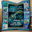 Personalized Turtle To My Wife From Husband I Love You Forever And Always Quilt Blanket Great Customized Gifts For Birthday Christmas Thanksgiving Wedding Valentines Day