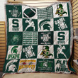 Michigan State Spartans Quilt Blanket