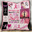Breast Cancer Awareness My Sister Let Your Faith Be Bigger Quilt Blanket Great Customized Gifts For Birthday Christmas Thanksgiving Perfect Gifts For Breast Cancer Awareness
