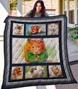 Cute Hamster Quilt Blanket Great Customized Blanket Gifts For Birthday Christmas Thanksgiving