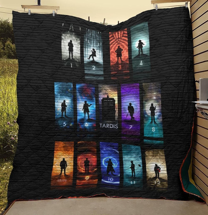 Doctor Who Poster Quilt Blanket