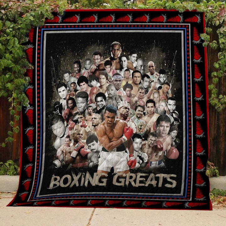 Boxing Greats Quilt Blanket