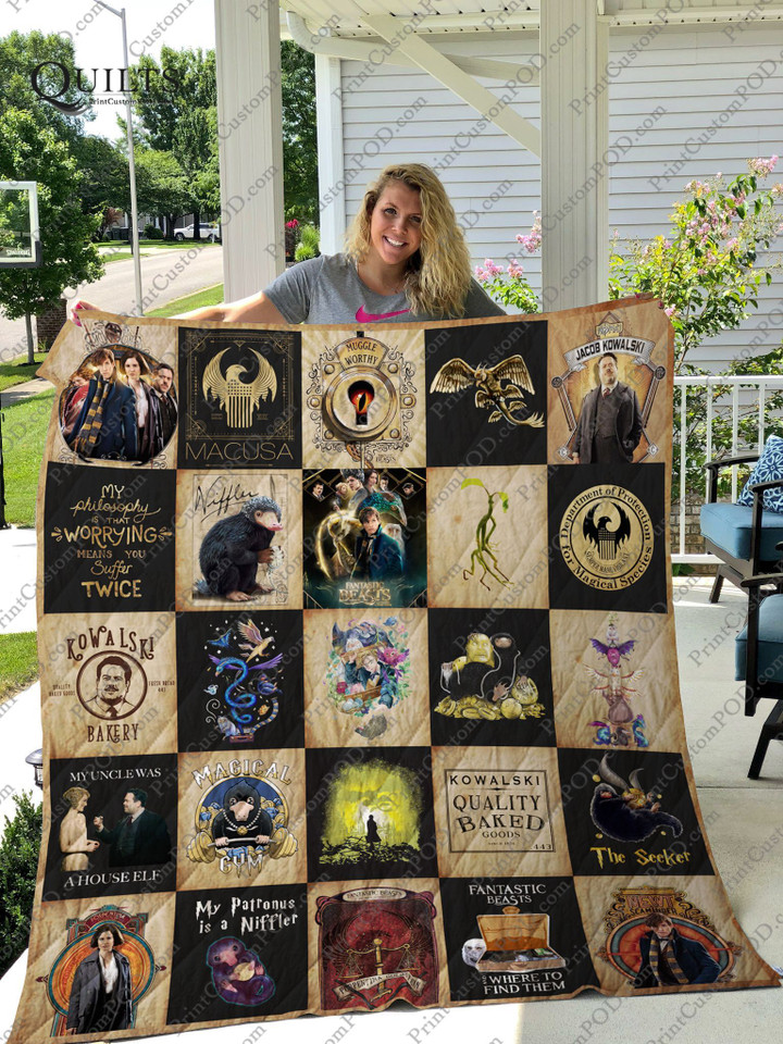 Fantastic Beasts And Where To Find Them Quilt Blanket Ver25