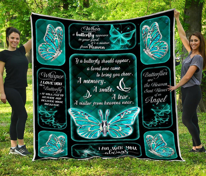 Butterfly A Loved One Came To Bring You Cheer Quilt Blanket Great Customized Gifts For Birthday Christmas Thanksgiving Perfect Gifts For Butterfly Lover