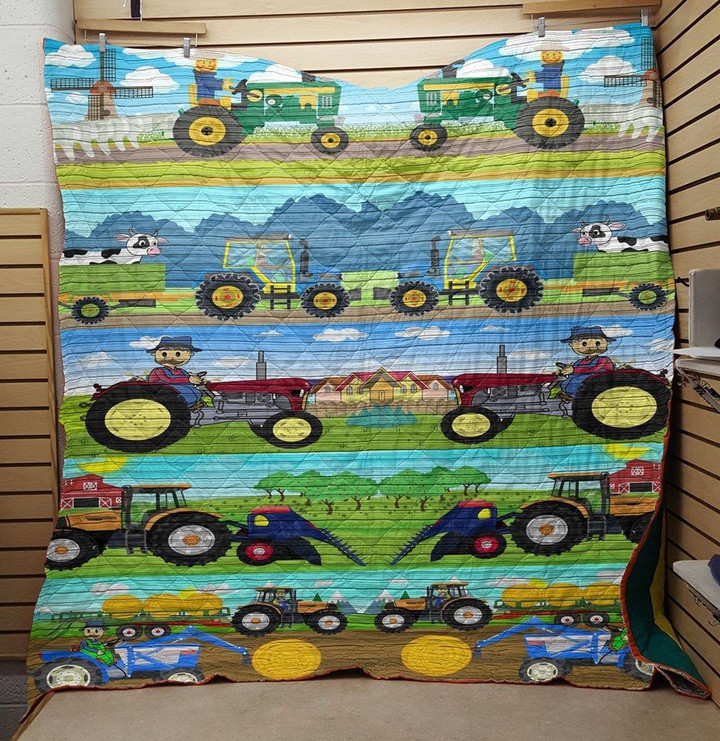Tractor Quilt Blanket 02