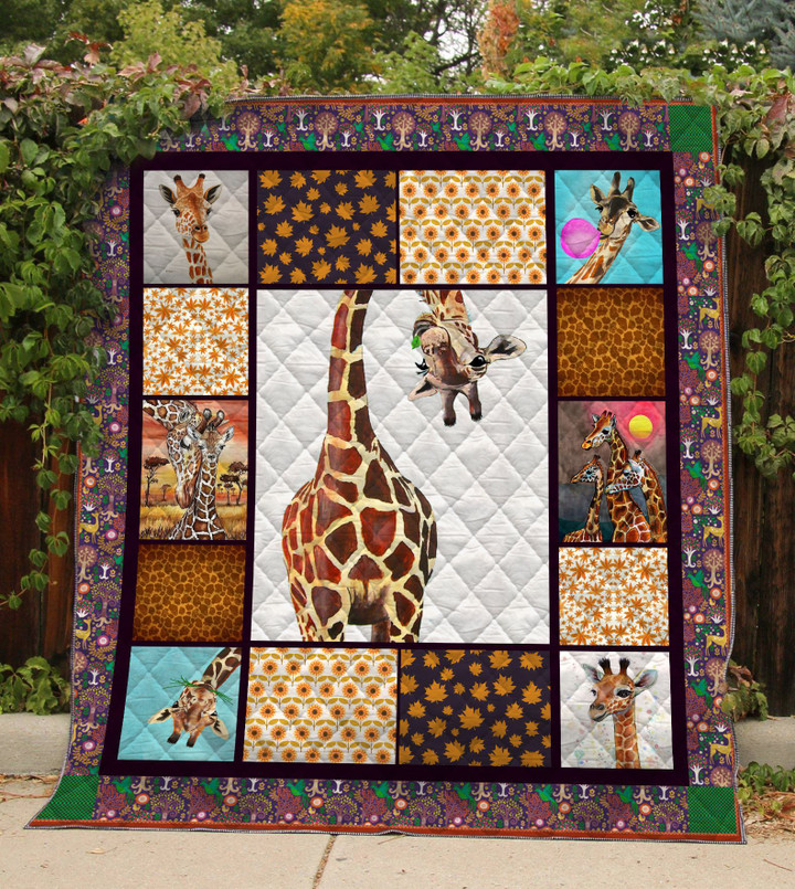 Giraffe Quilt Blanket 02