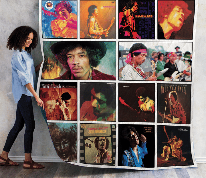 The Jimi Hendrix Experience Albums Quilt Blanket Ver14
