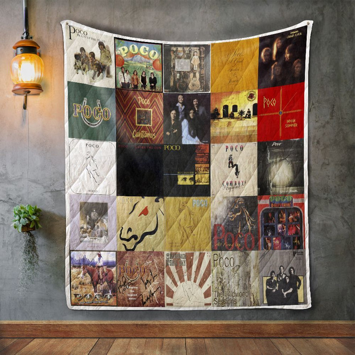 Poco Album Covers Quilt Blanket