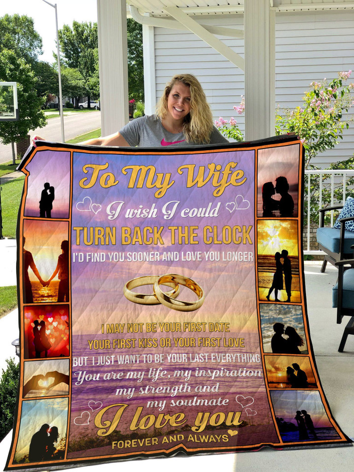Personalized To My Wife You Are My Life My Soulmate Quilt Blanket Great Customized Blanket Gifts For Birthday Christmas Thanksgiving
