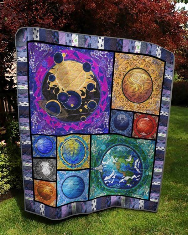 Solar System 4 Quilt Blanket
