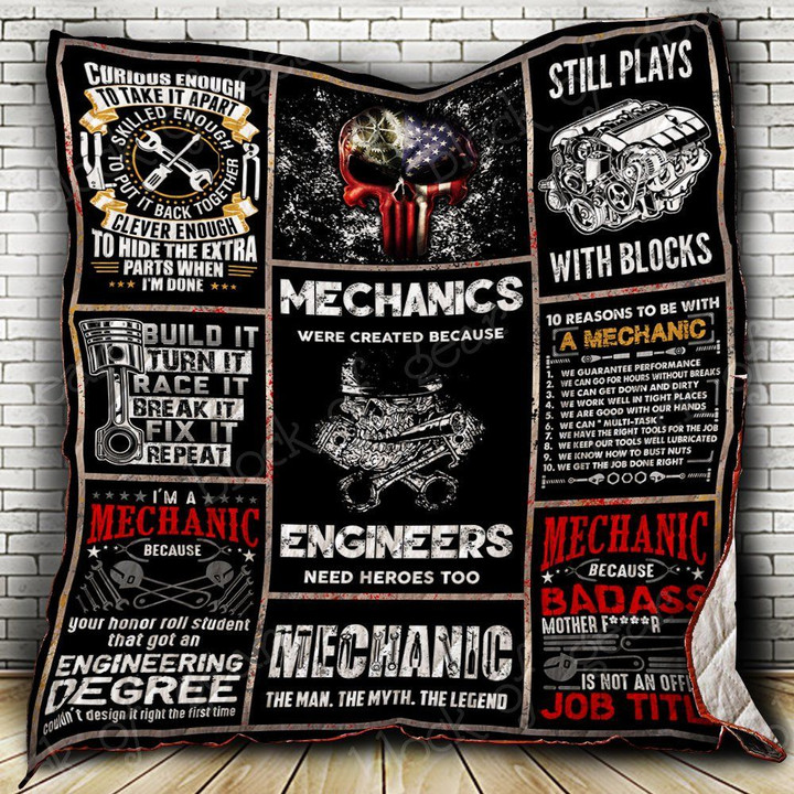 I Am Mechanic Quilt Blanket