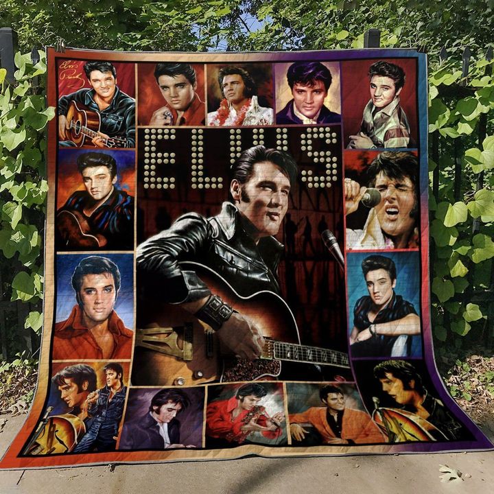 Elvis Presley V1 Quilt Blanket