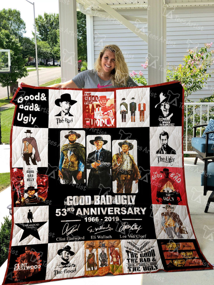 The Good The Bad And The Ugly Quilt Blanket
