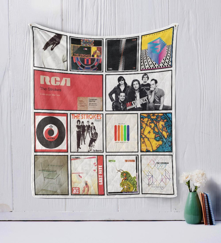 The Strokes Quilt Blanket