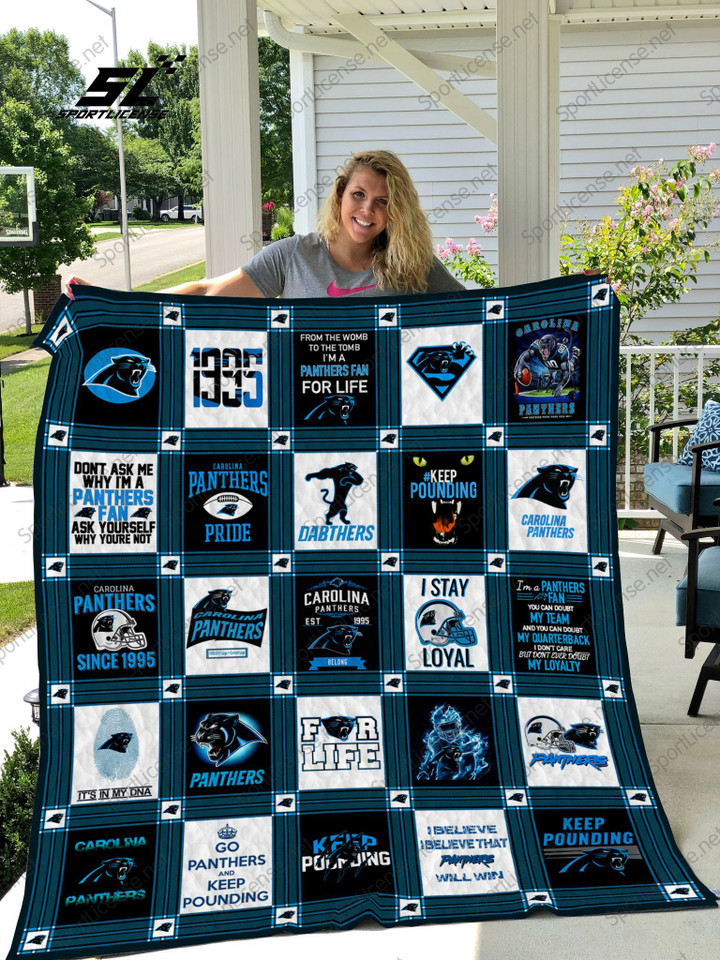 Carolina Panthers Quilt Blanket