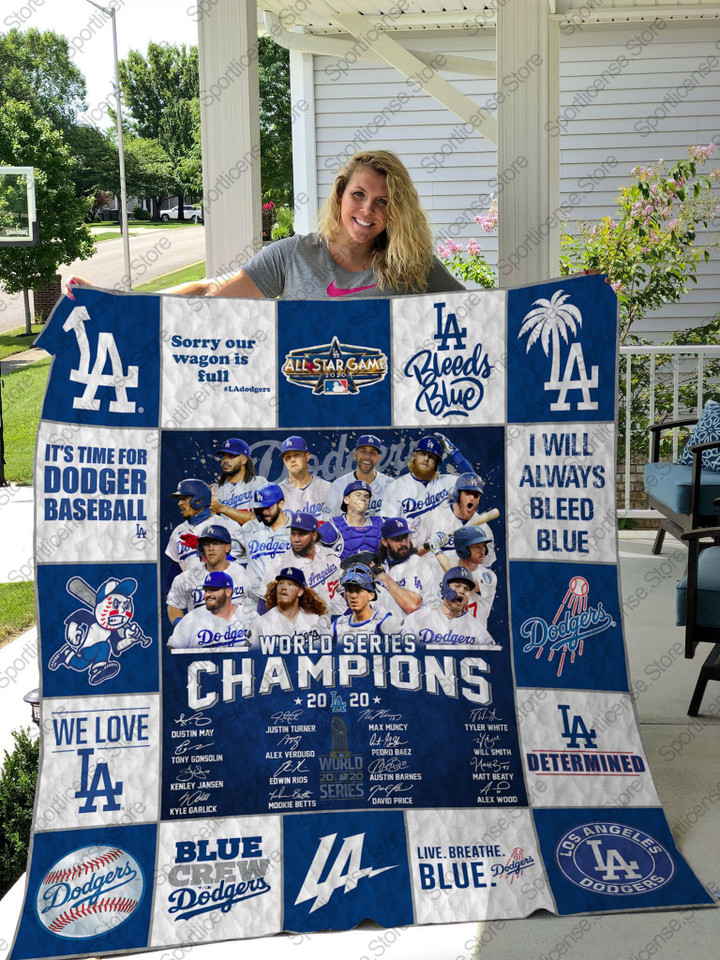 Los Angeles Dodgers Ws2020 Quilt Blanket