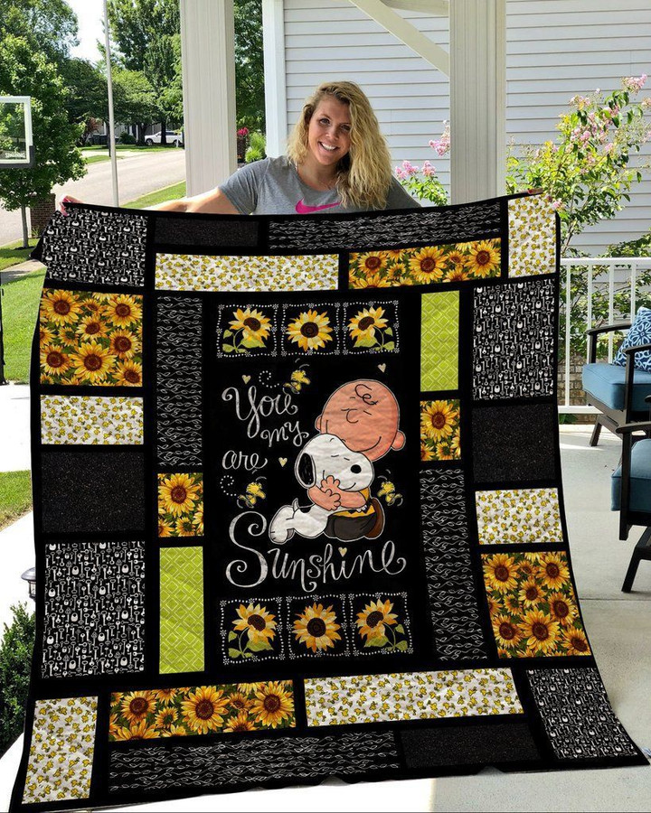Snoopy 8211 You Are My Sunshine Quilt Blanket