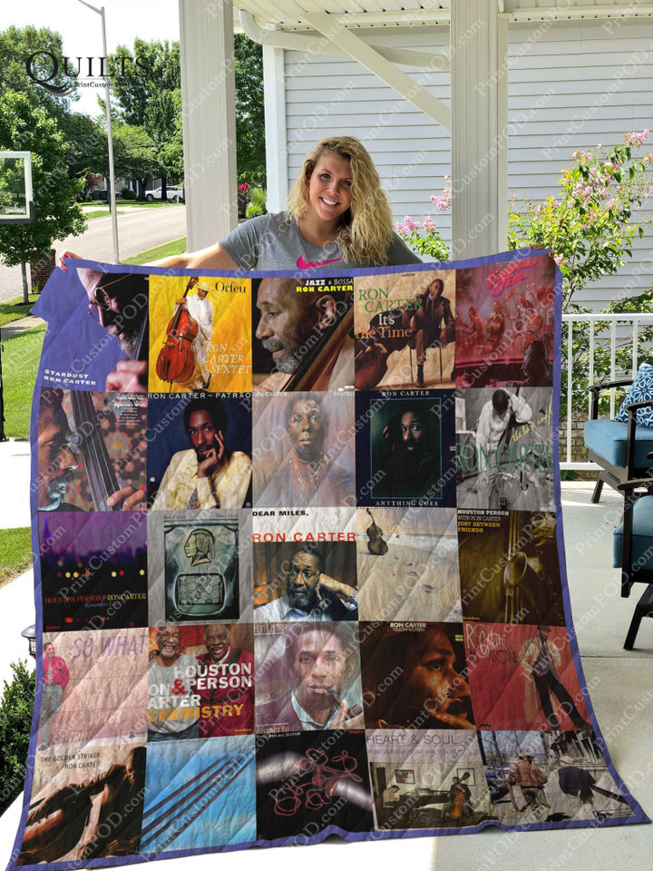 Ron Carter Albums Quilt Blanket Great Customized Blanket Gifts For Birthday Christmas Thanksgiving