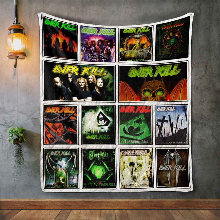 Overkill Album Covers Quilt Blanket