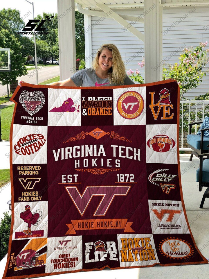 Ncaa Virginia Tech Hokies Quilt Blanket 263