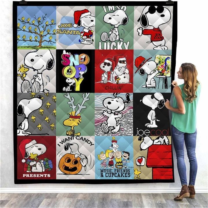 Bc Snoopy Christmas Snoopy Lover Quilt Blanket