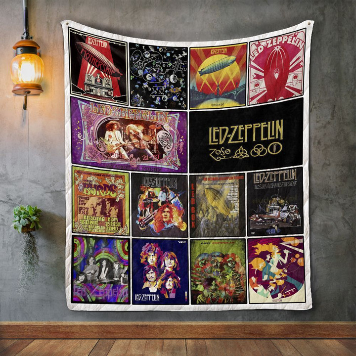 Led Zeppelin For Fans New Arrival Album Covers Quilt Blanket