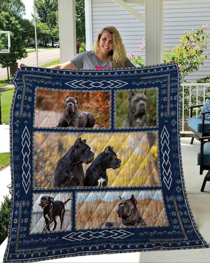 Cane Corso In Natural Quilt Blanket Great Customized Blanket Gifts For Birthday Christmas Thanksgiving