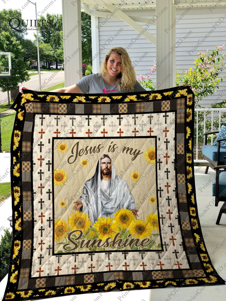 Jesus My Sunshine Quilt Blanket