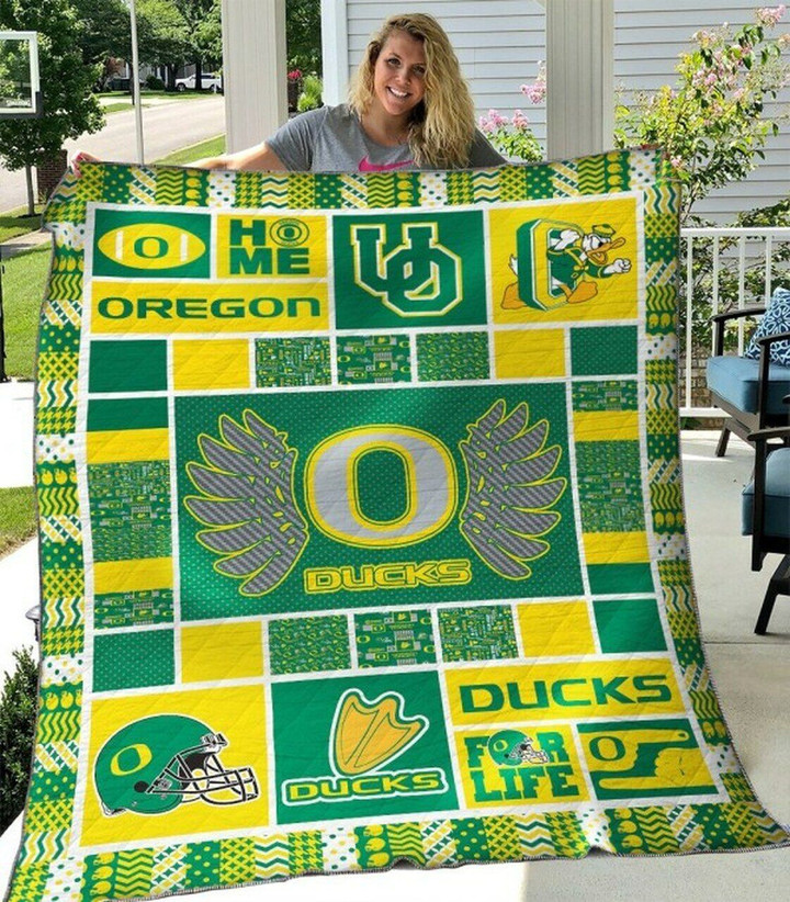 Ncaa Oregon Ducks Quilt Blanket 630