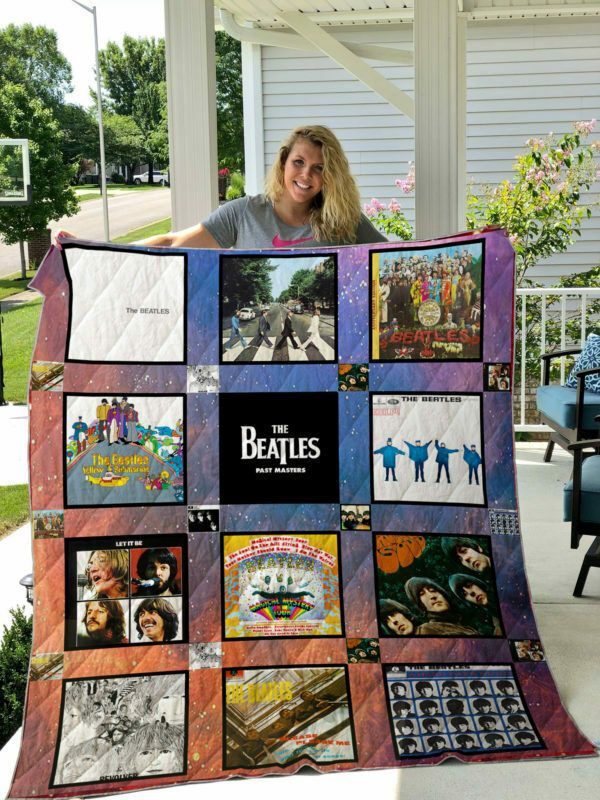 The Beatles Band Albums Quilt Blanket New