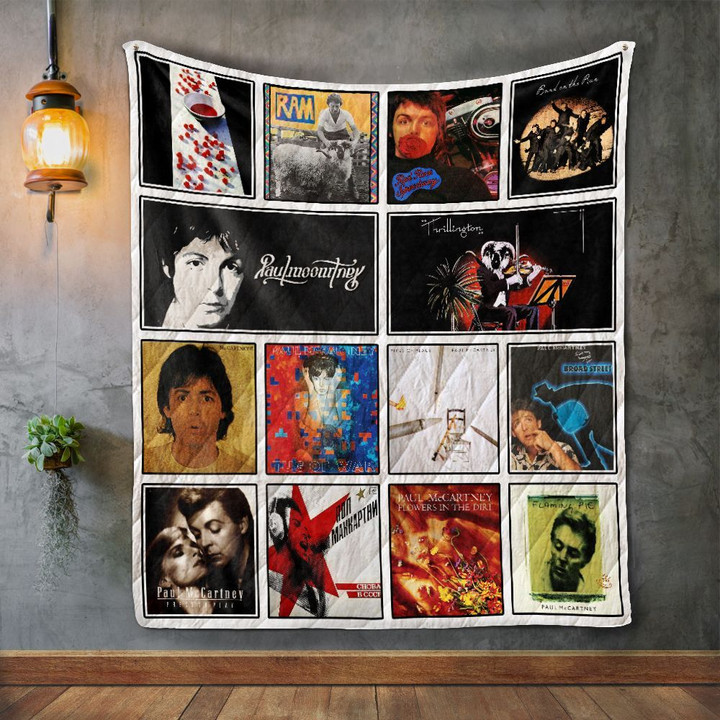 Paul Mccartney Album Covers Quilt Blanket