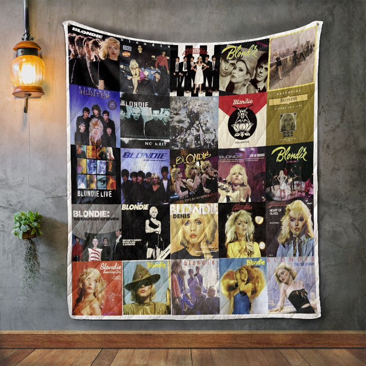 Blondie 2 Album Covers Quilt Blanket