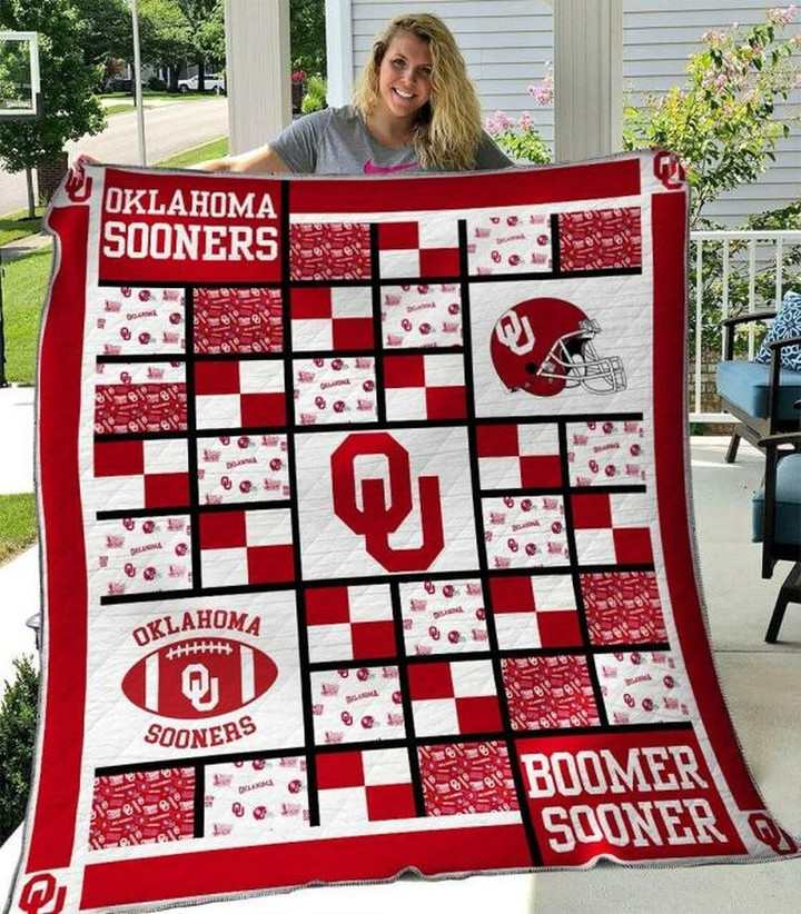 Ncaa Oklahoma Sooners Quilt Blanket 340