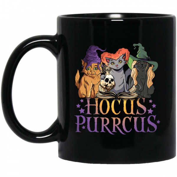 Hocus Purrcus Halloween Witch Cats Funny Parody Mug