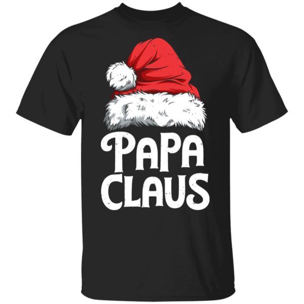 Papa Claus Christmas Santa Hat Funny T-Shirt Xmas Gift
