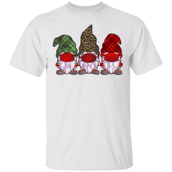 Quarantine Christmas Gnomes Wearing Buffalo Plaid Gift Shirt