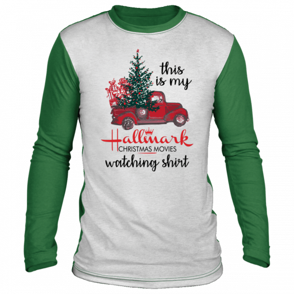 This is My Hallmark Christmas Movie Watching Shirt Gift Ugly Christmas sweater Long Sleeve