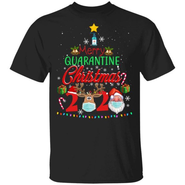 Merry Quarantine Christmas 2020 Pajamas Family Matching Xmas Shirt